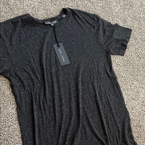 Slate & Stone Black Speckled Crew Neck Tee